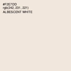 #F2E7DD - Albescent White Color Image